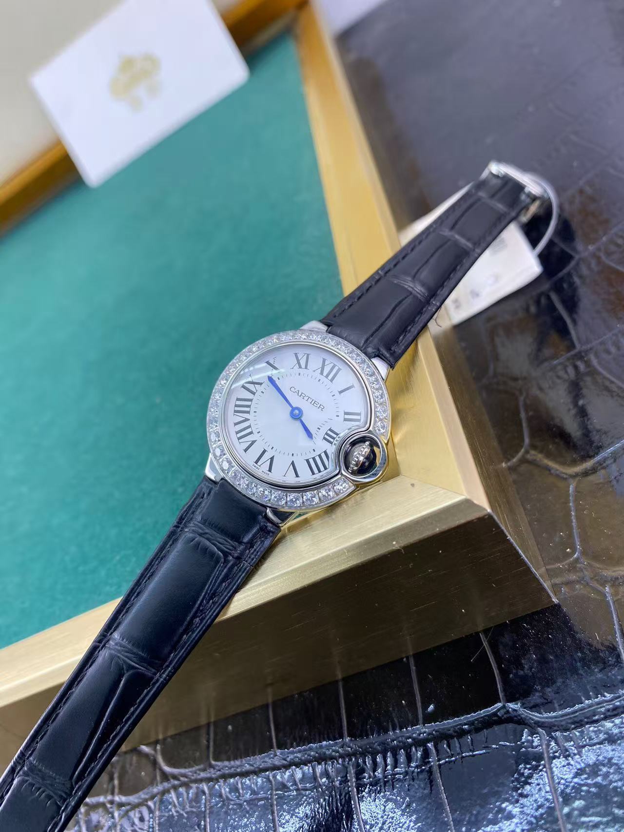 Cartier Ballon Bleu De Cartier Diamond Bezel Lady