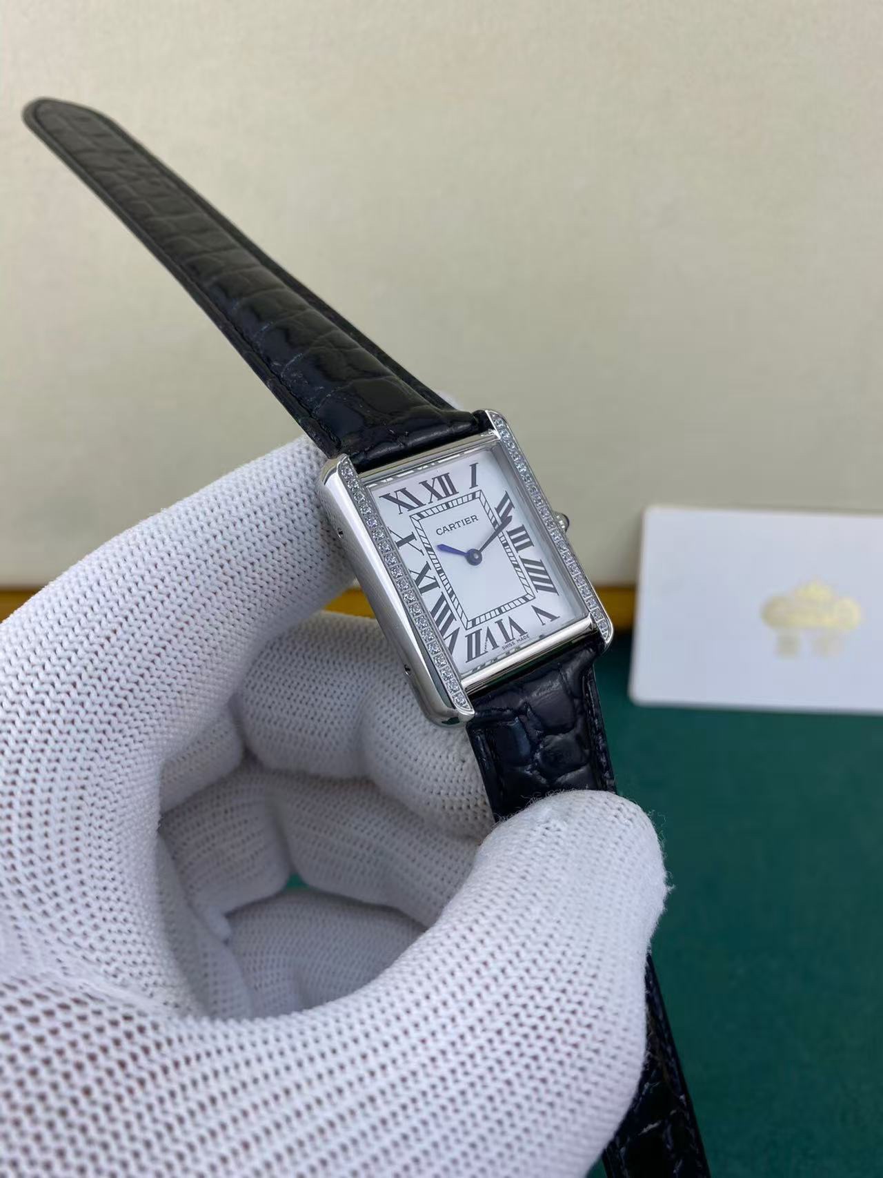 Cartier Tank Diamond Bezel Lady - Image 3
