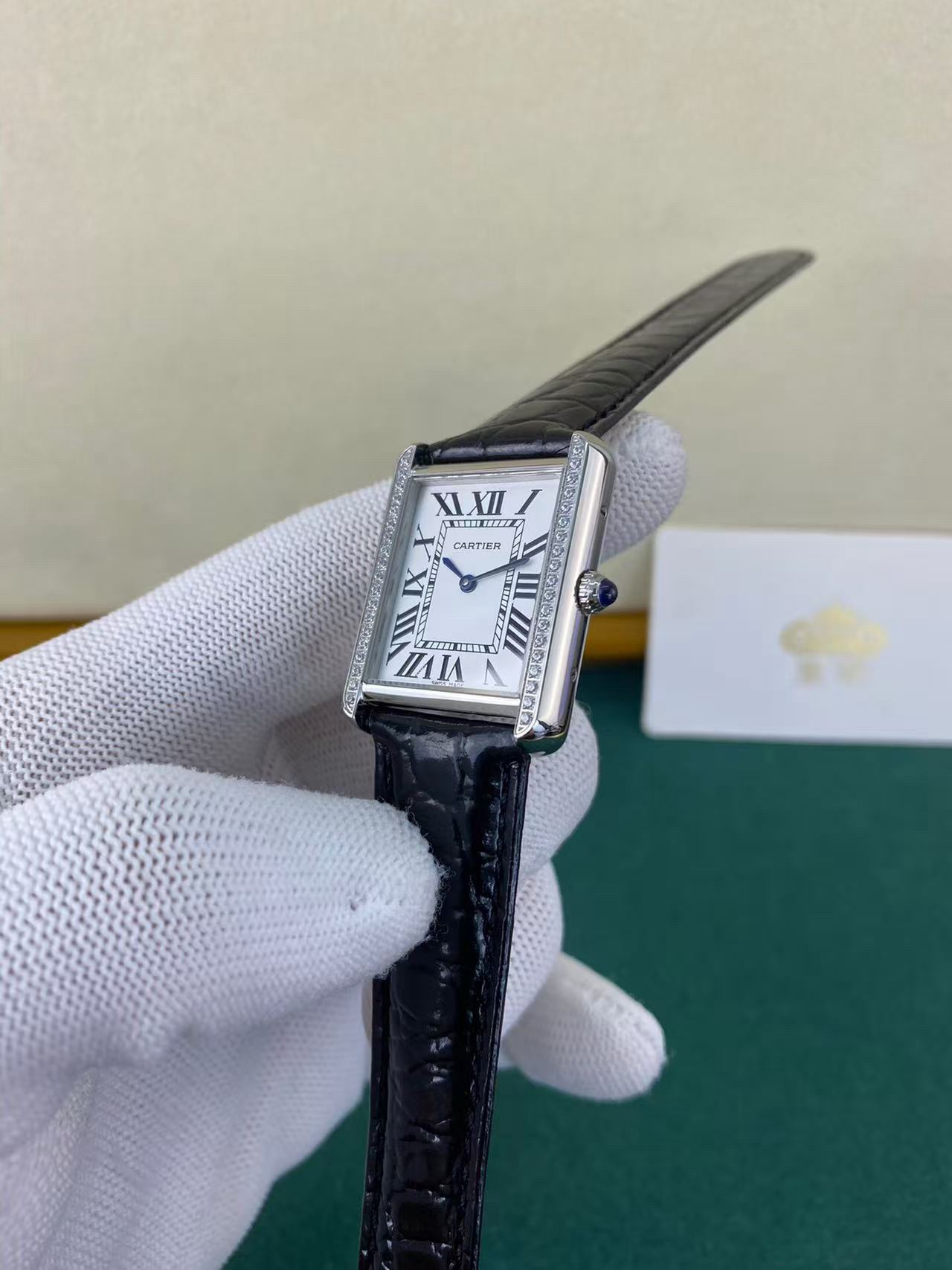 Cartier Tank Diamond Bezel Lady - Image 4