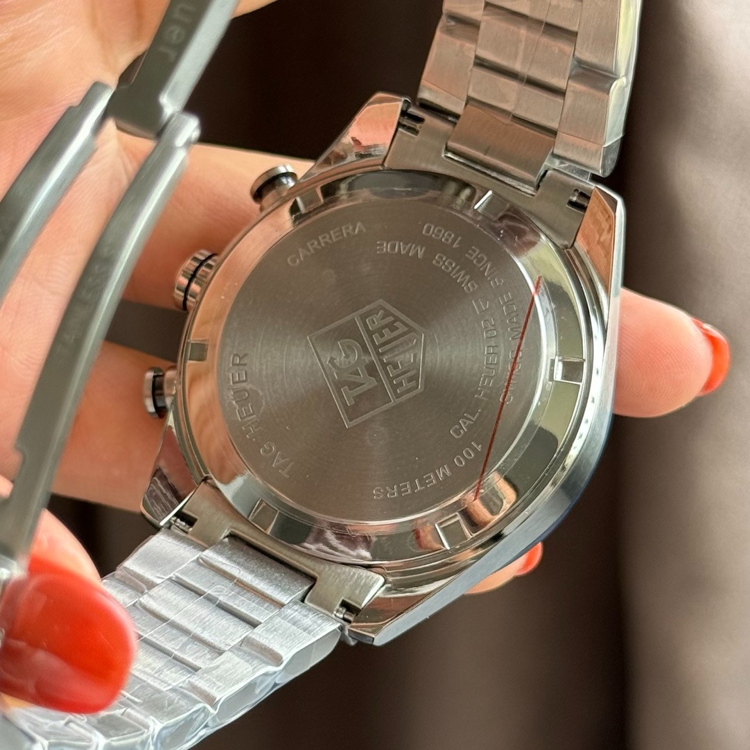 Tag Heuer Carrera Chronograph Green dial - Image 4