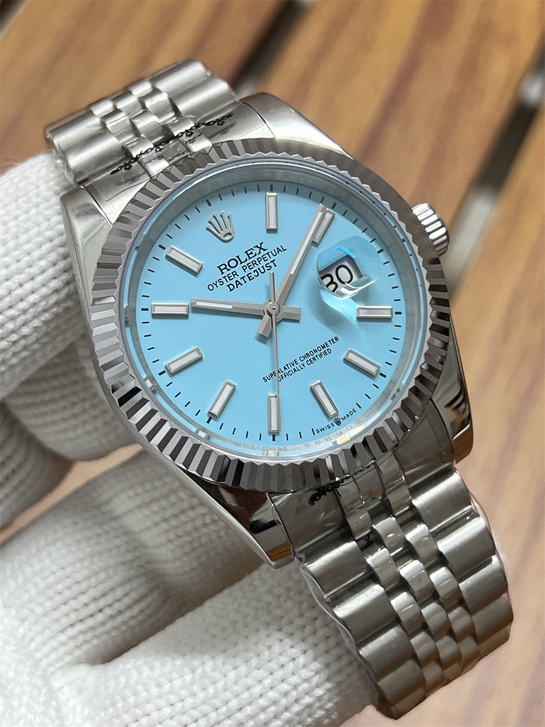 Rolex Datejust Tiffany- - Image 3