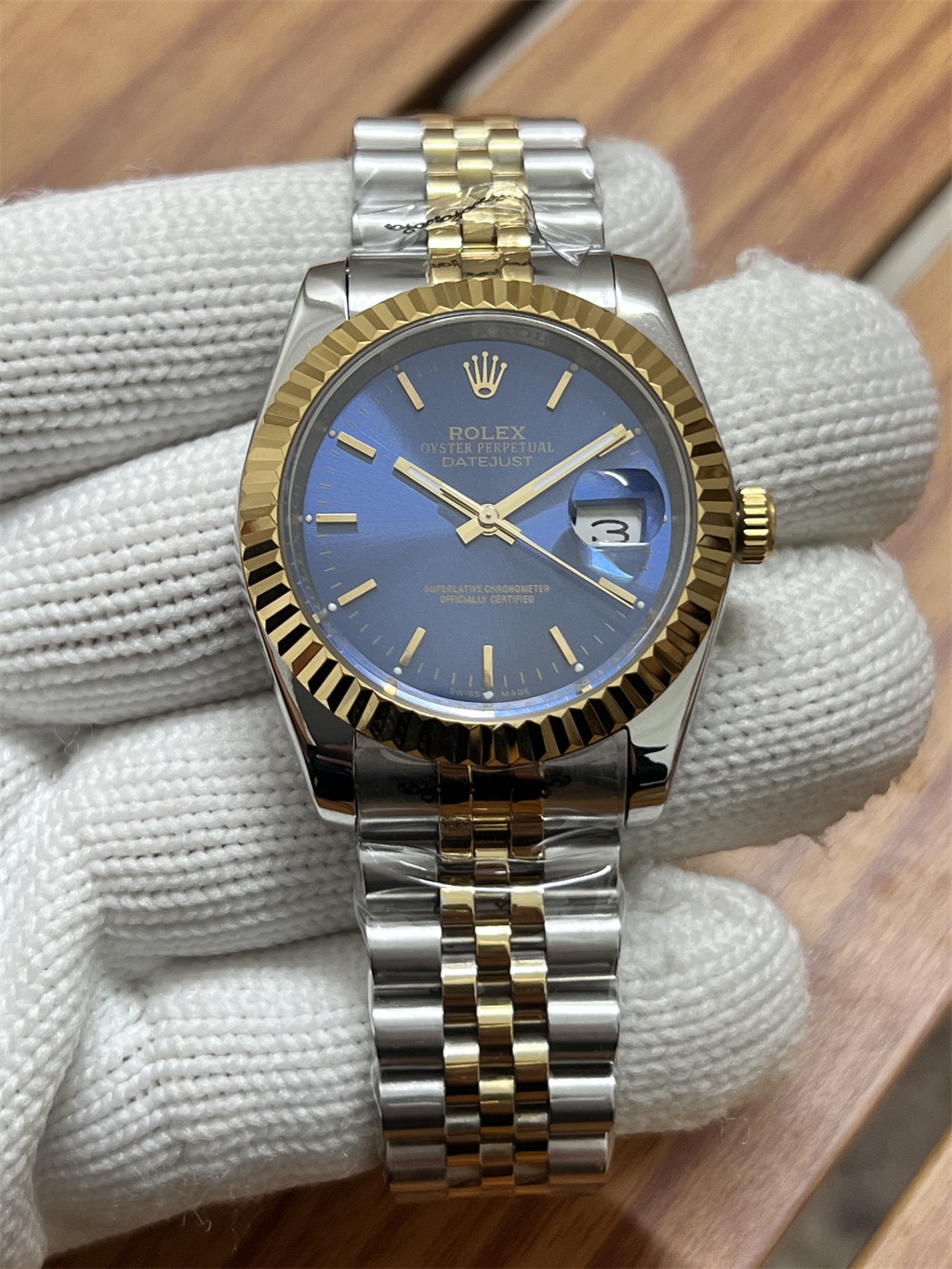 Rolex Oyster Perpetual Datejust blue Dial