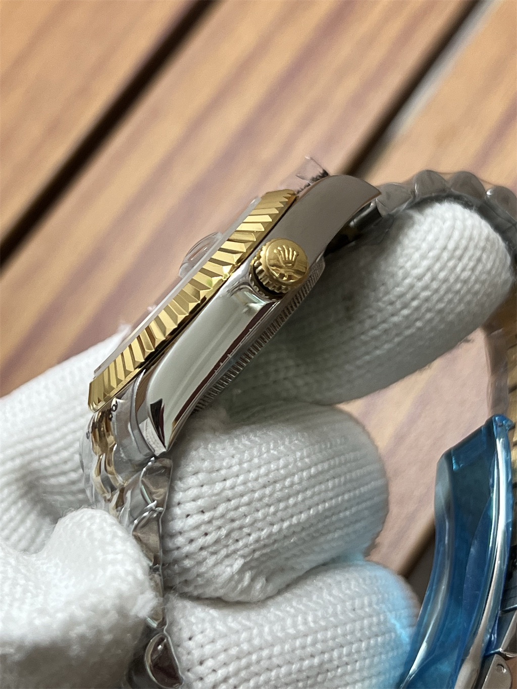 Rolex Oyster Perpetual Datejust blue Dial - Image 4