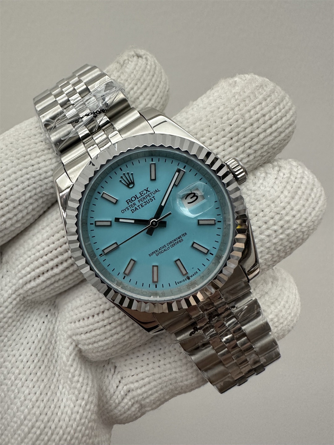 Rolex Datejust Turquoise Blue