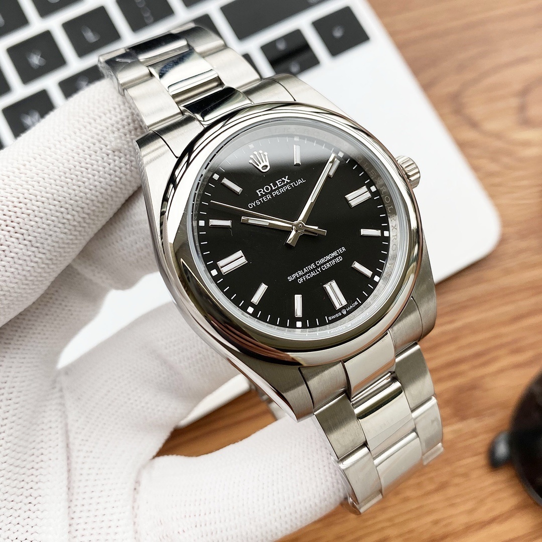 Rolex Oyster Perpetual Black Dial Lady