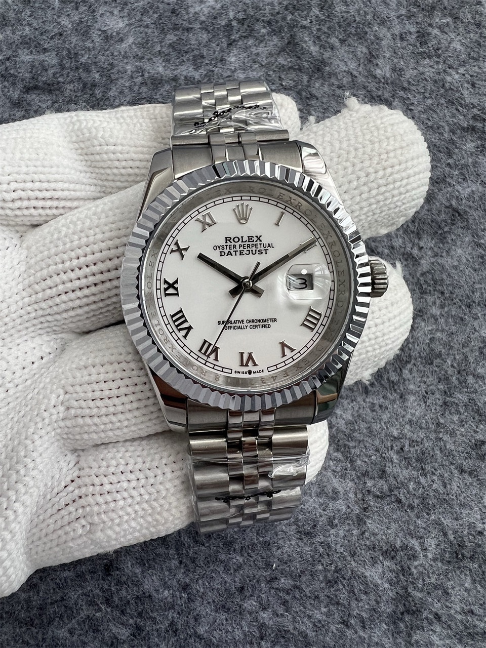 Rolex datejust Numeral Dial Fluted Bezel