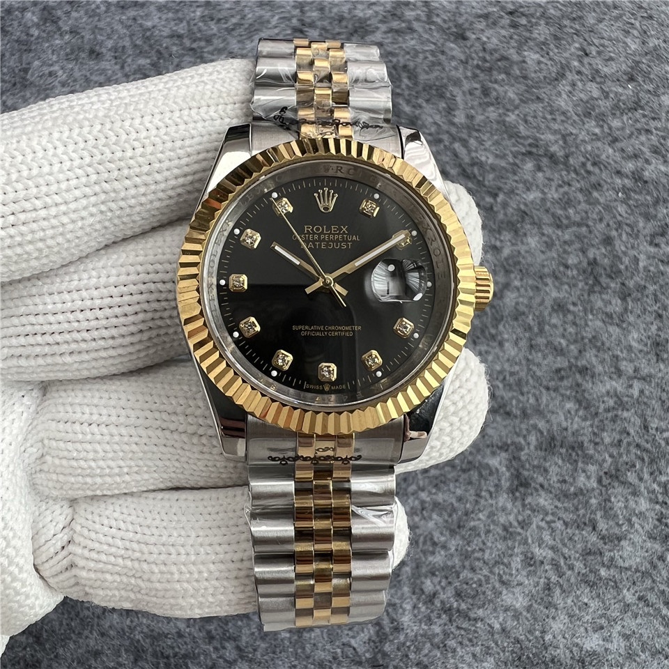 Rolex Datejust Two Tone Fluted Bezel