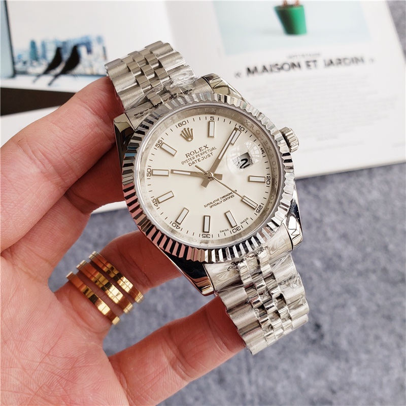 Rolex Datejust White Gold Fluted Bezel- - Image 2