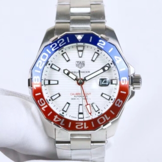Tag Heuer Aquaracer GMT white face Pepsi Bezel